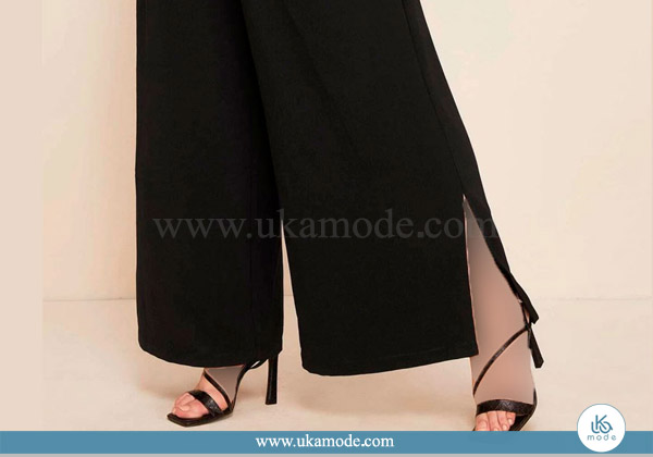 دامن شلواری زنانه نخی چاپ ساعت 18 دامن شلواری زنانه