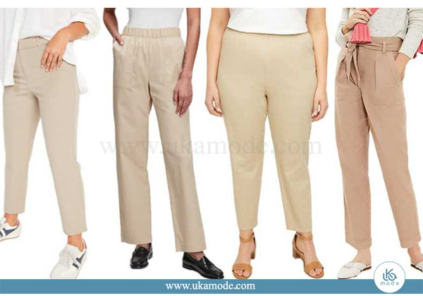 شلوار زنانه برمودا کمرکش دو جیب گلدوزی پولیش gap 16 شلوار زنانه کمرکش دو جیب