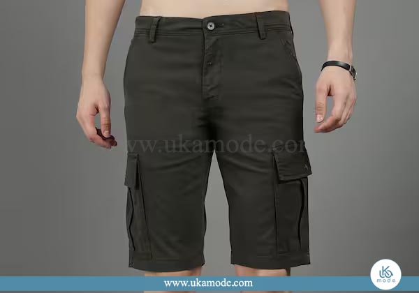 شلوارک مردانه نخی کمر کش 7 شلوارک مردانه