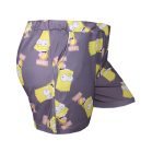 تاپ و شلوارک زنانه ادغامی ملانژ و فلامنت